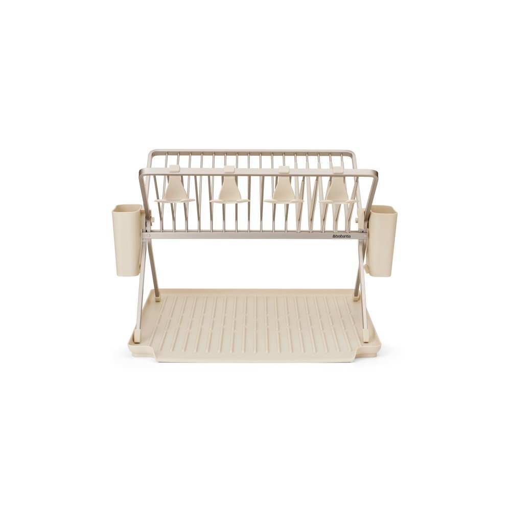 Beżowy metalowy ociekacz dwupiętowy 42x51 cm – Brabantia (zdjęcie 5)