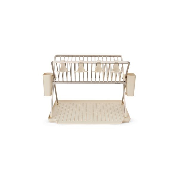 Beżowy metalowy ociekacz dwupiętowy 42x51 cm – Brabantia-image-4