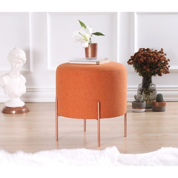 Pomarańczowy puf Copper – Artie-image-1