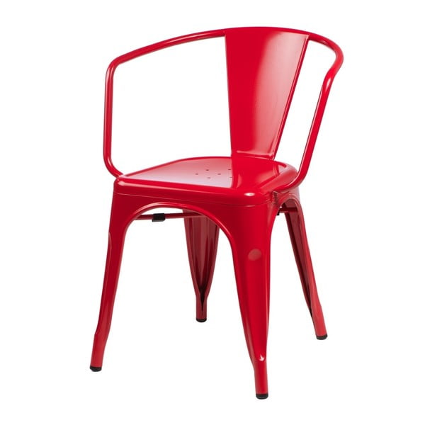 Czerwone krzesło D2 Paris Arms