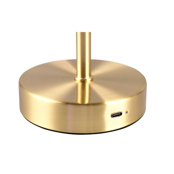 Lampa stołowa LED w kolorze złota ze ściemniaczem (wys. 30 cm) Jeff – Reality-image-3