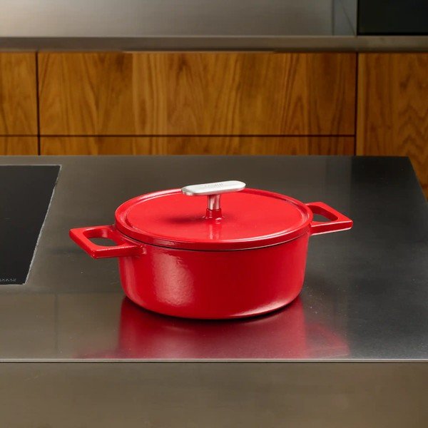 Garnek żeliwny z pokrywką odpowiedni na indukcję 2 l Mattia 3.0 – FABINI-image-1