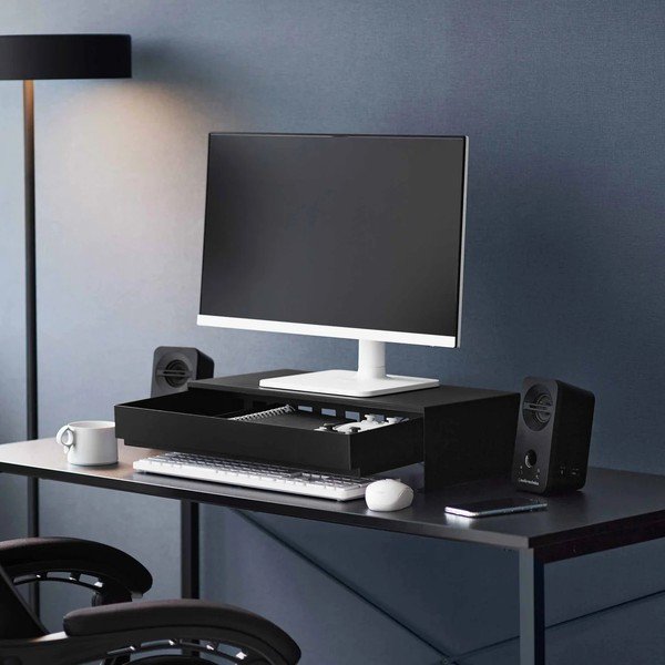 Czarny metalowy stojak na monitor Tower – YAMAZAKI-image-4