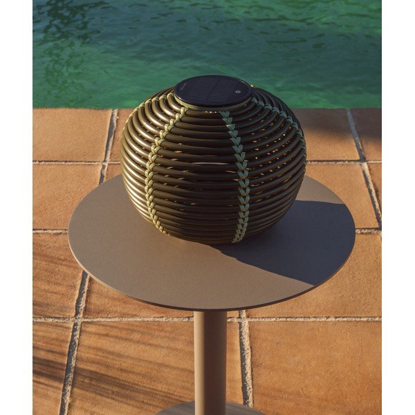 Lampa zewnętrzna stołowa/przenośna LED solarna/na USB ø 25 cm Garoina – Kave Home-image-1