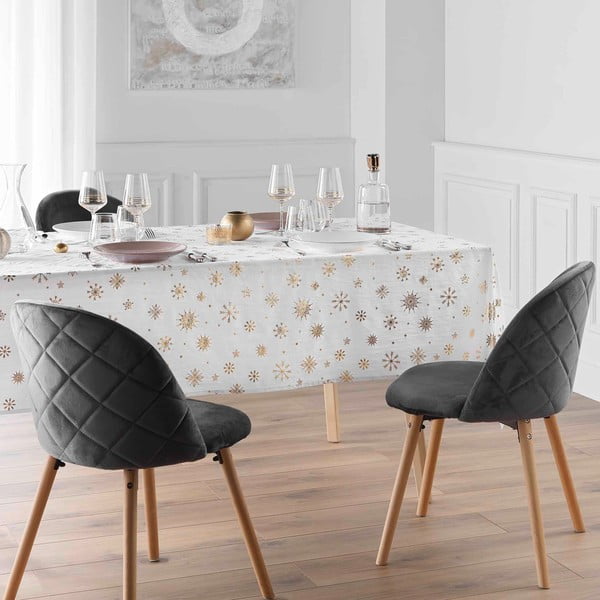 Obrus ze świątecznym motywem z mikrowłókna 140x240 cm Astrelia – douceur d'intérieur-image-3