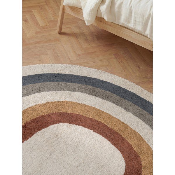Kremowy bawełniany dywan dziecięcy odpowiedni do prania/tkany ręcznie 140x200 cm Snuggle Riva – Hanse Home-image-2