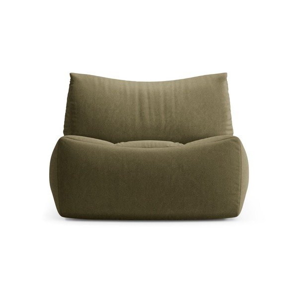 Aksamitna poduszka do siedzenia w kolorze khaki Tove – Micadoni -image-2
