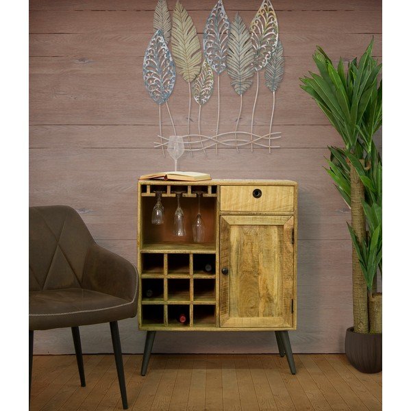Szafka z drewna mangowca Mauro Ferretti Belgrado Cellar, szerokość 75 cm-image-1