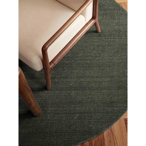 Ciemnozielony wełniany okrągły dywan tkany ręcznie ø 160 cm Greenwich – Ted Baker-image-2