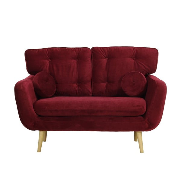 Ciemnoczerwona
  sofa dwuosobowa Wintech Alva Faro 