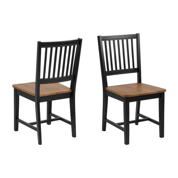 Brązowo-czarne krzesło Actona Brisbane
