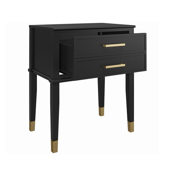 Czarna szafka nocna Westerleigh – CosmoLiving by Cosmopolitan-image-4