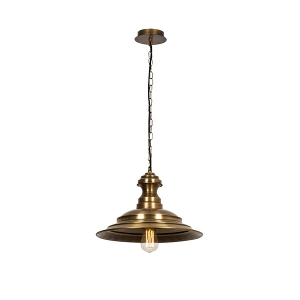 Lampa wisząca w kolorze brązu z metalowym kloszem ø 39 cm Sivani – Opviq lights