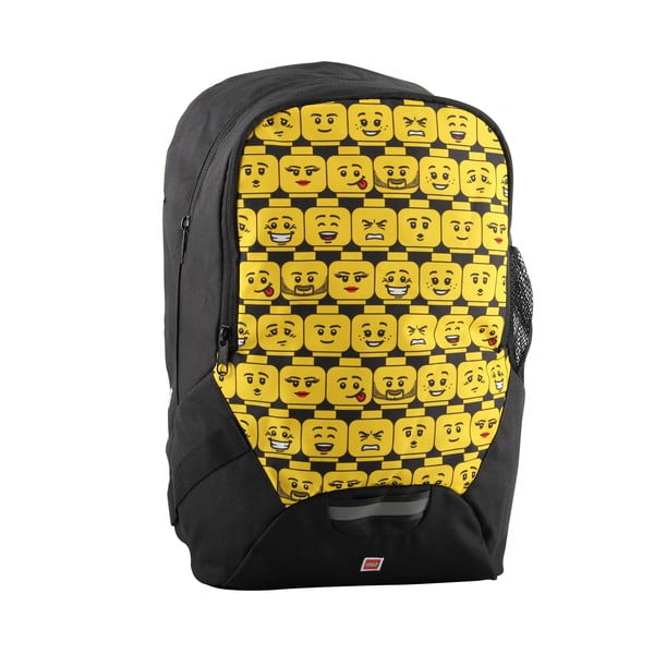 Czarno-żółto plecak szkolny LEGO® Minifigures Heads