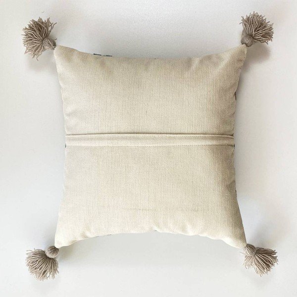 Poszewka na poduszkę z domieszką lnu Joynodes Bethany Tassel, 43x43 cm-image-4