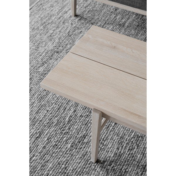Jasny naturalny stolik z drewna dębowego Rowico Ness, 160x60 cm-image-4