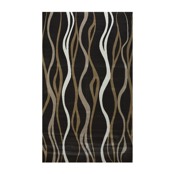 Ciemnobrązowy dywan Webtappeti Charcoal, 160x230 cm
