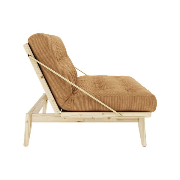 Musztardowa rozkładana sofa 190 cm Folk – Karup Design-image-4