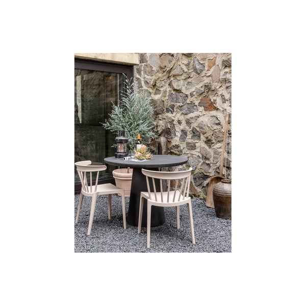 Brązowoszary stolik ogrodowy WOOOD Damon, ø 100-image-3