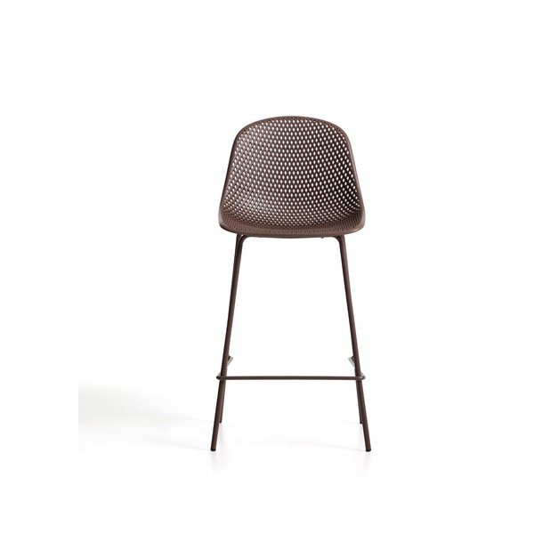 Brązowy metalowy/plastikowy hoker ogrodowy Quinby – Kave Home-image-3