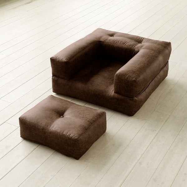 Fotel rozkładany Karup Cube Choco