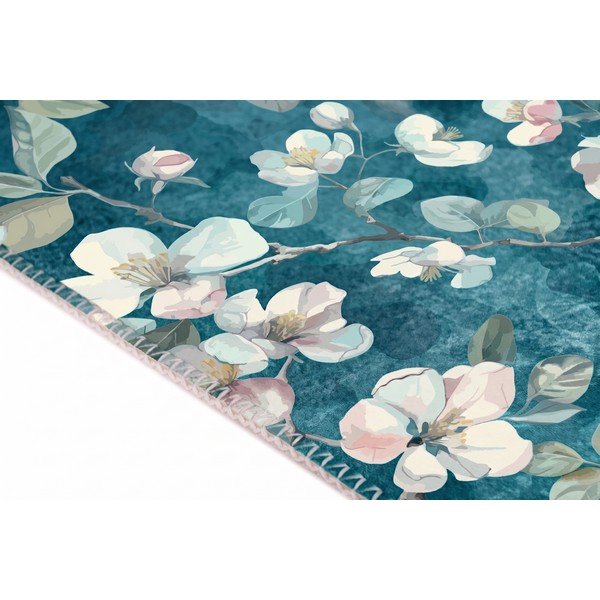 Niebieski dywan odpowiedni do prania 50x80 cm Bloom – Vitaus-image-1
