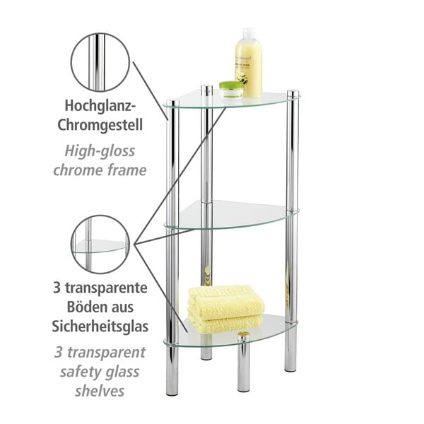 Szafka narożna z 3 półkami Wenko Corner-image-2