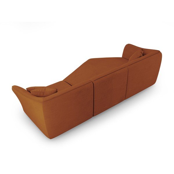 Ceglasty narożnik z materiału bouclé Tokyo – Cosmopolitan Design-image-3