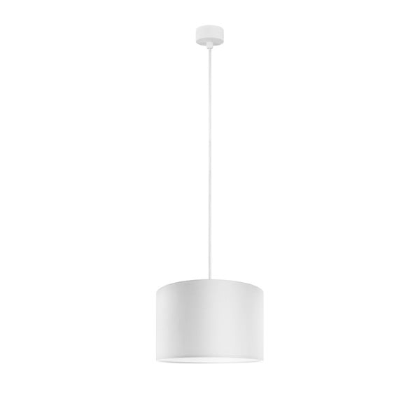 Biała lampa wisząca z białym kablemSotto Luce Mika 1S, ⌀ 25 cm