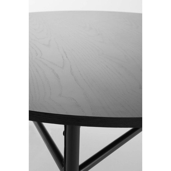 Czarny metalowy okrągły stolik ø 100 cm Valley – Jotex-image-3