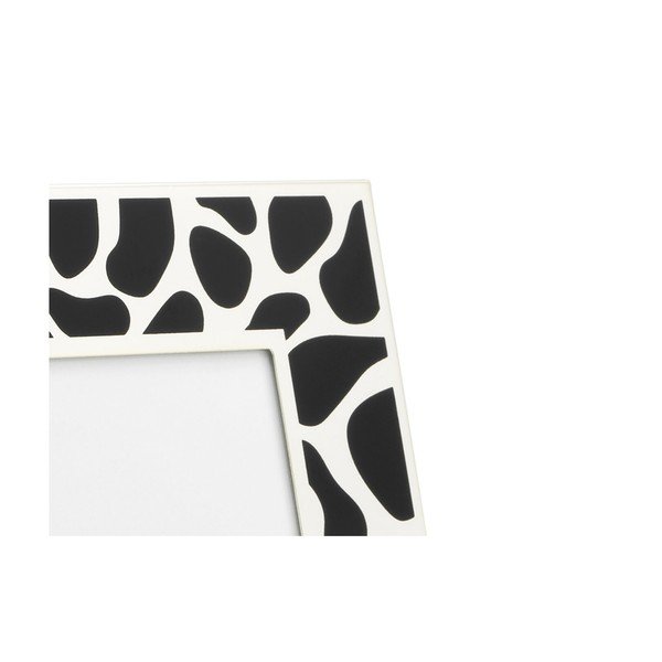 Czarno-biała metalowa ramka stojąca/ścienna 16,5x22 cm Leopard – Zilverstad-image-1