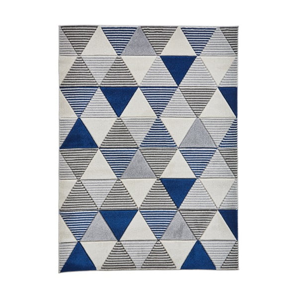 Niebieski dywan Think Rugs Matrix, 120x170 cm