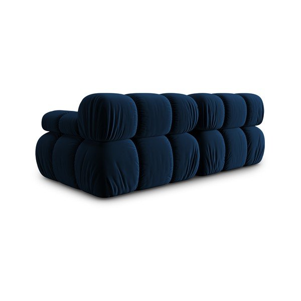 Niebieska aksamitna sofa 188 cm Bellis – Micadoni Home-image-4