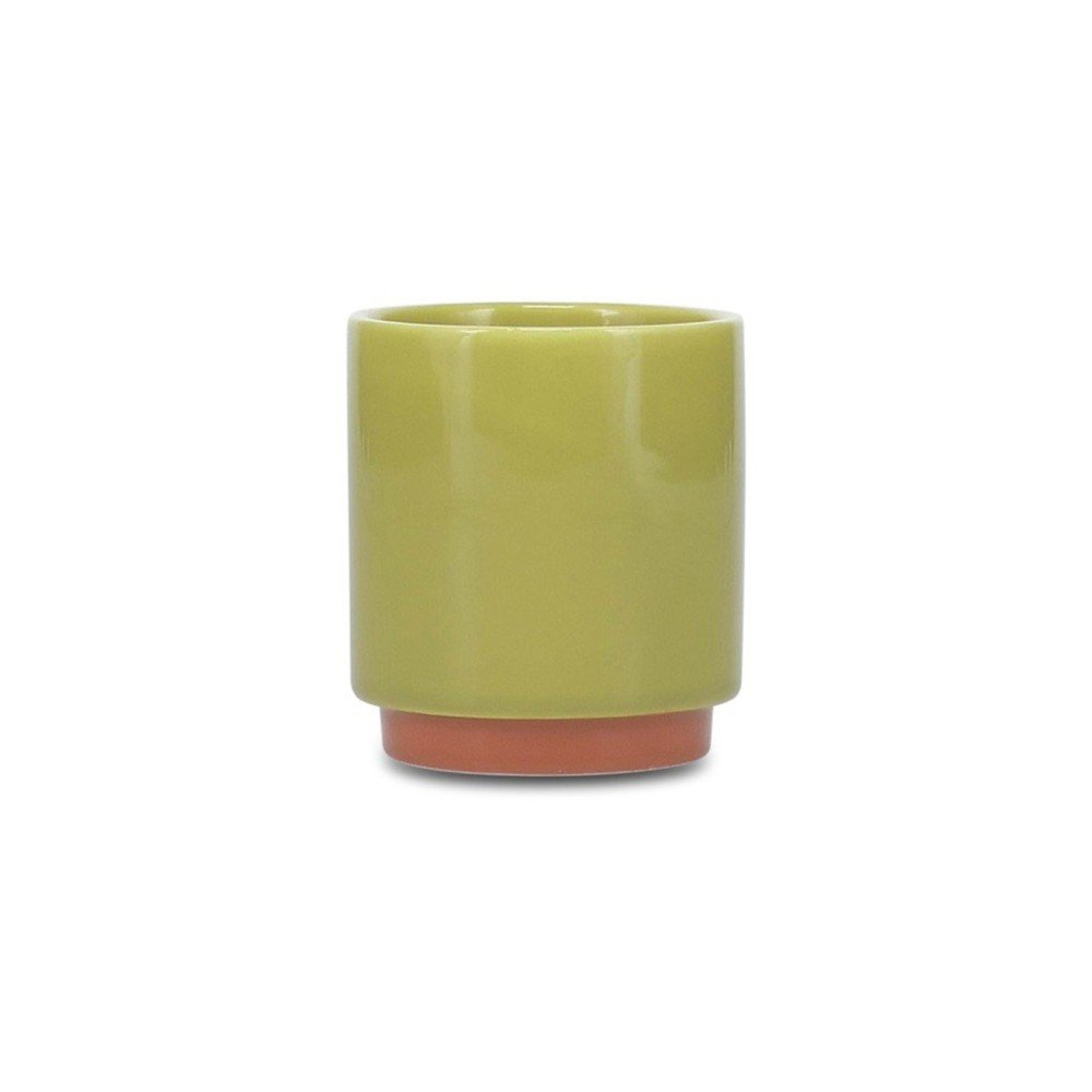 Zielona/pomarańczowa kamionkowa filiżanka 270 ml Duo – ONA