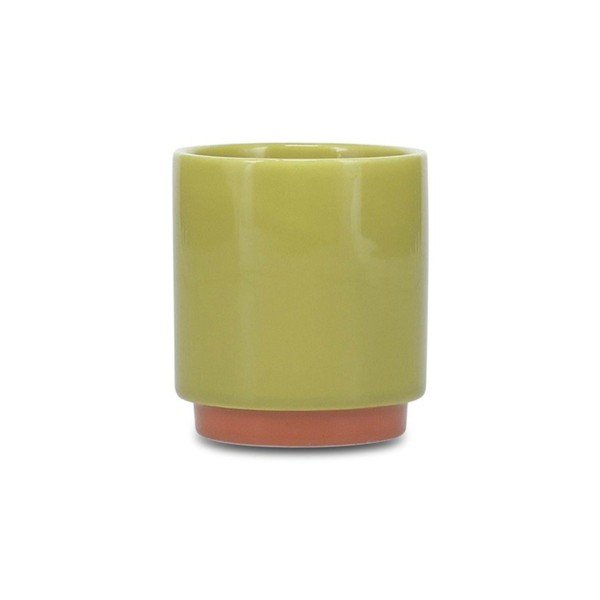 Zielona/pomarańczowa kamionkowa filiżanka 270 ml Duo – ONA