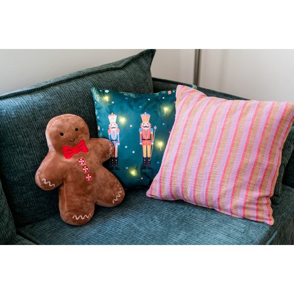 Poduszka dekoracyjna ze świątecznym motywem 45x45 cm Nutcracker – Catherine Lansfield-image-1