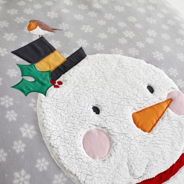 Pościel z mikropluszu Catherine Lansfield Cosy Snowman, 200x200 cm-image-3