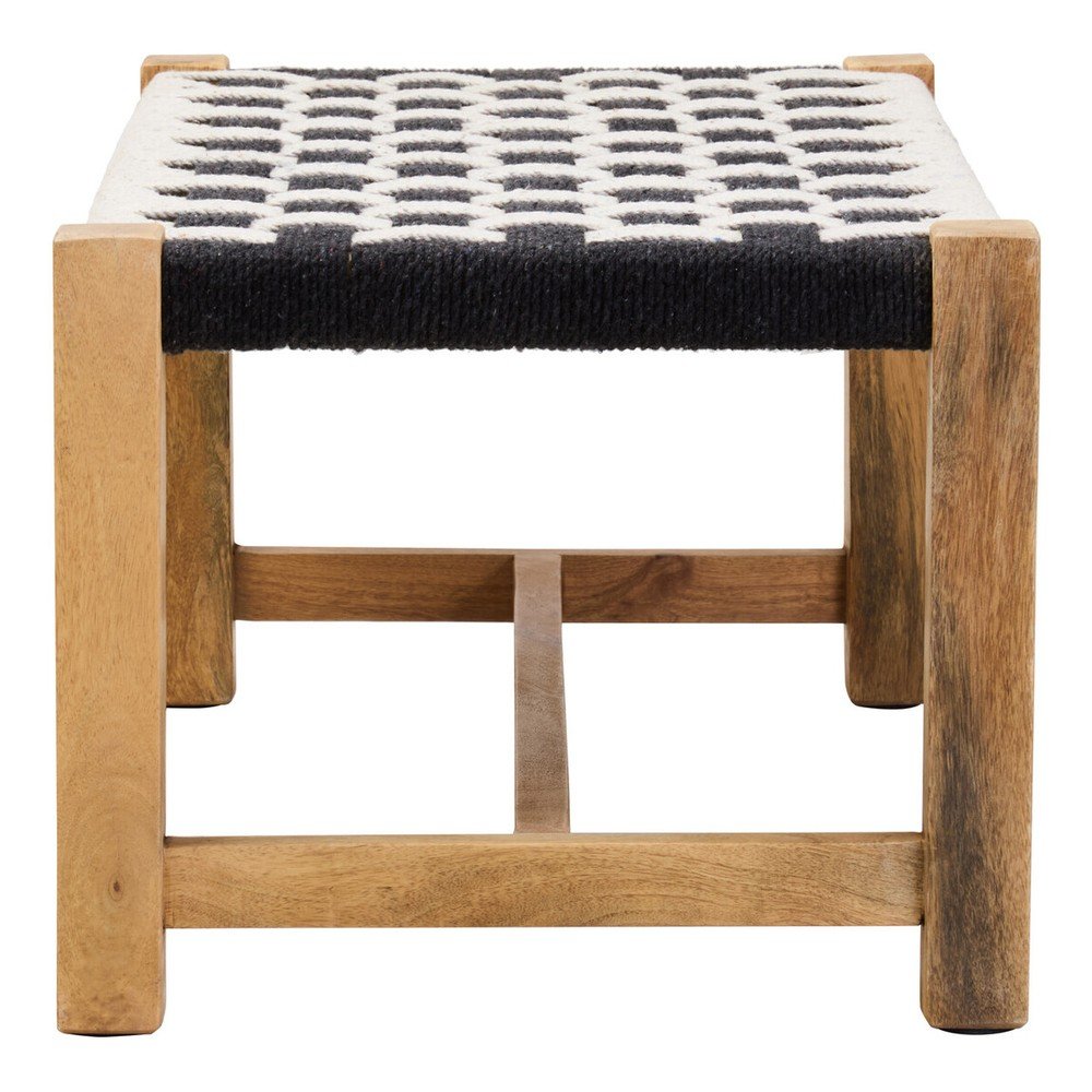 Czarno-biała drewniana ławka Satna – Premier Housewares (zdjęcie 8)