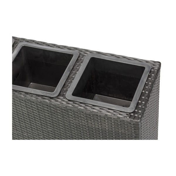 Zewnętrzna doniczka w czarnym kolorze Bonami Essentials Patteo-image-2