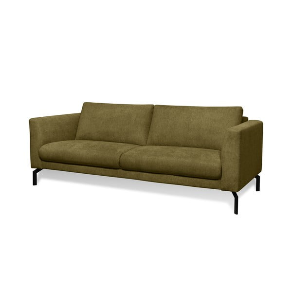 Musztardowa sofa 216 cm Gomero – Scandic-image-1