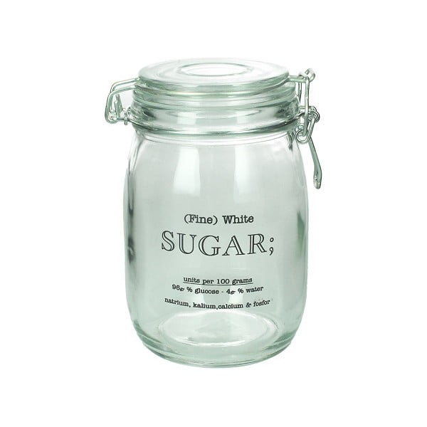 Szklany pojemnik na cukier Sugar