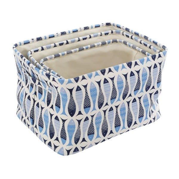 Zestaw 3 płóciennych koszyków Premier Housewares Pisces-image-1