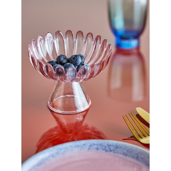 Jasnoróżowa szklana miska do serwowania 220 ml Nalu – Bloomingville-image-1