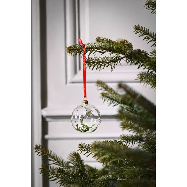 Szklana ręcznie dmuchana ozdoba świąteczna ø 8 cm Christmas – Holmegaard-image-1
