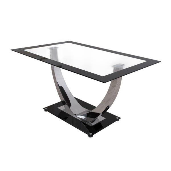 Czarny stół 13Casa Lux, 140x90 cm