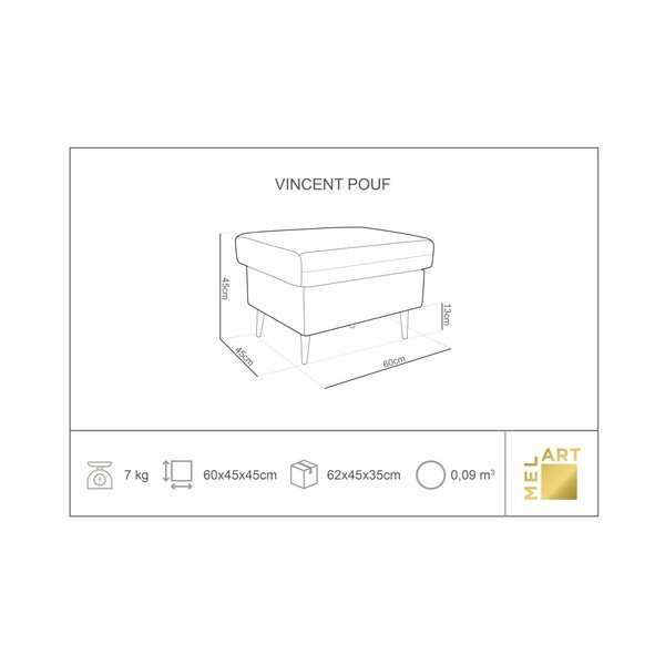 Różowy podnóżek Mazzini Sofas Iris-image-1