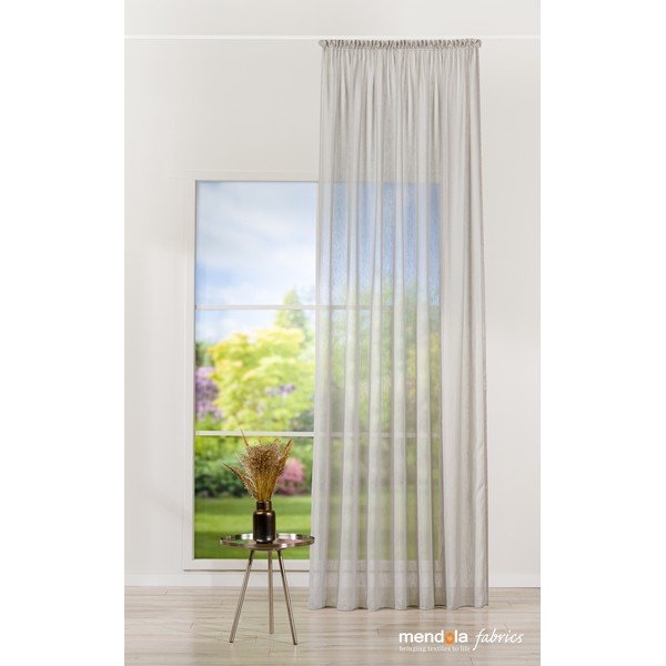 Szara firanka 140x260 cm Lava – Mendola Fabrics-image-1