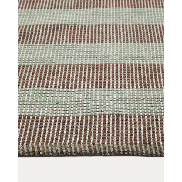 Miętowo-brązowy dywan odpowiedni na zewnątrz z włókien z recyklingu 200x300 cm Fonol – Kave Home-image-3
