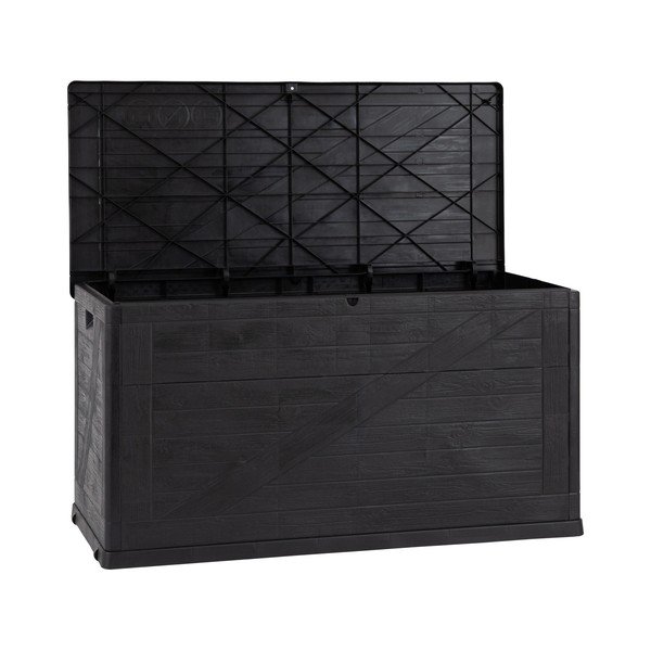 Antracytowa skrzynia ogrodowa Wood – Toomax-image-4