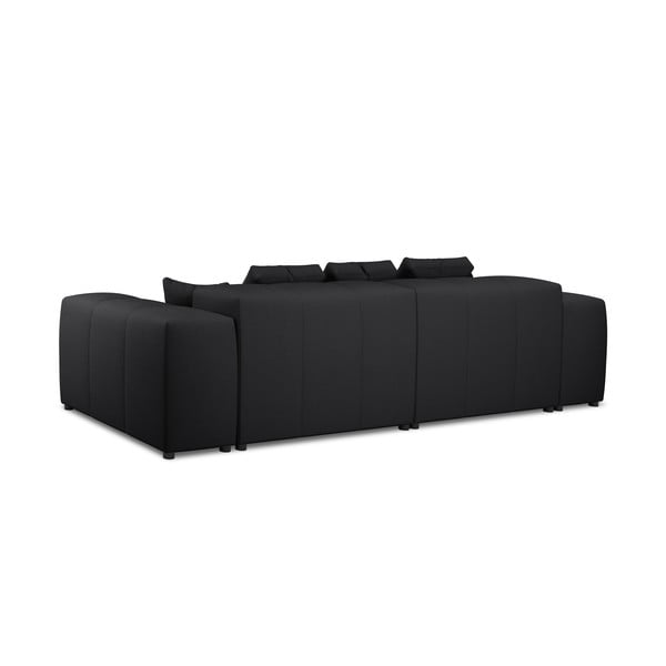 Czarna sofa 320 cm Rome – Cosmopolitan Design-image-2